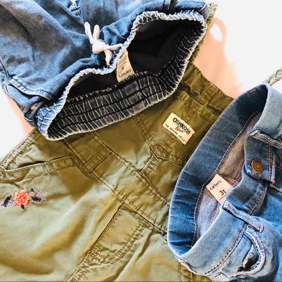 Carter's Other - 3-pack Girls’ Pants Bottoms Jeans EUC 3T